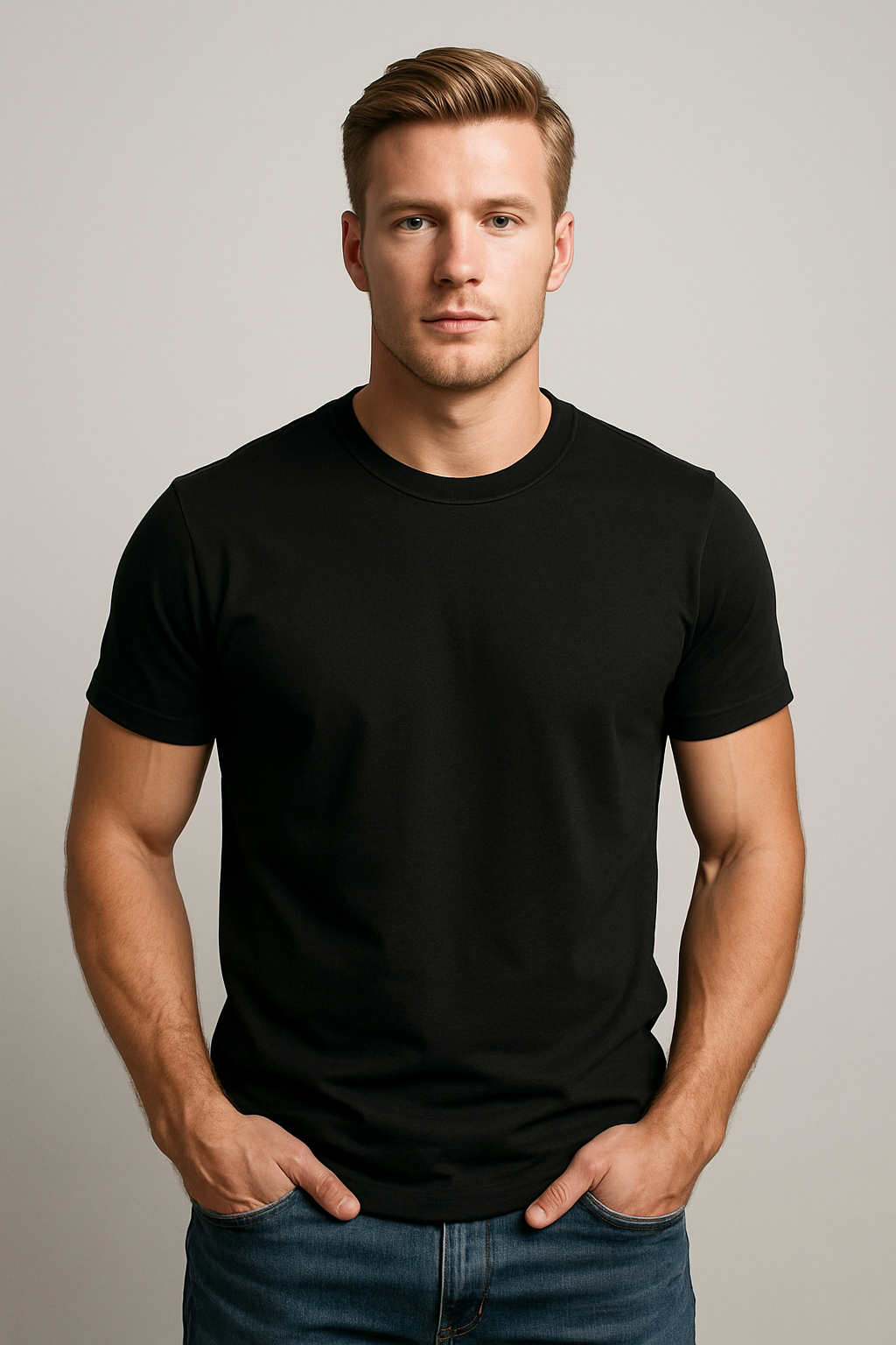 BASIC BLACK REGULAR FIT