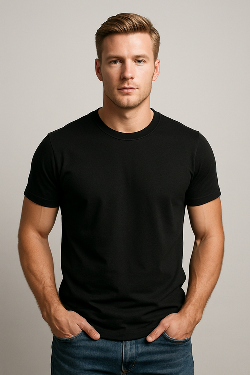 BASIC BLACK REGULAR FIT